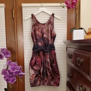 Alice + Olivia Metallic Thread Bow Dress